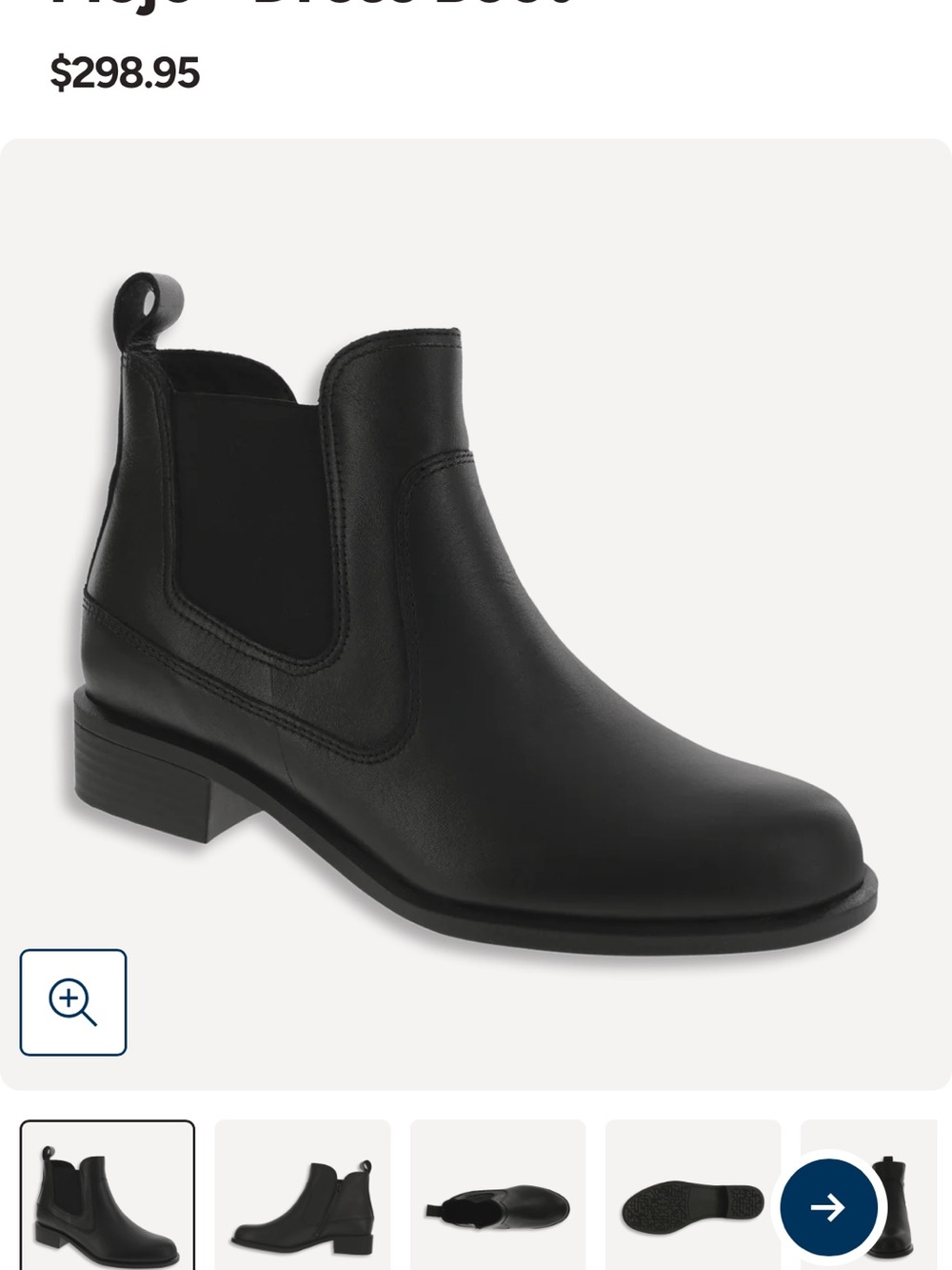 SAS MOJO GRAVITY black leather ankle boot.